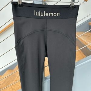 Lululemon logo waistband everlux hr tight 25in